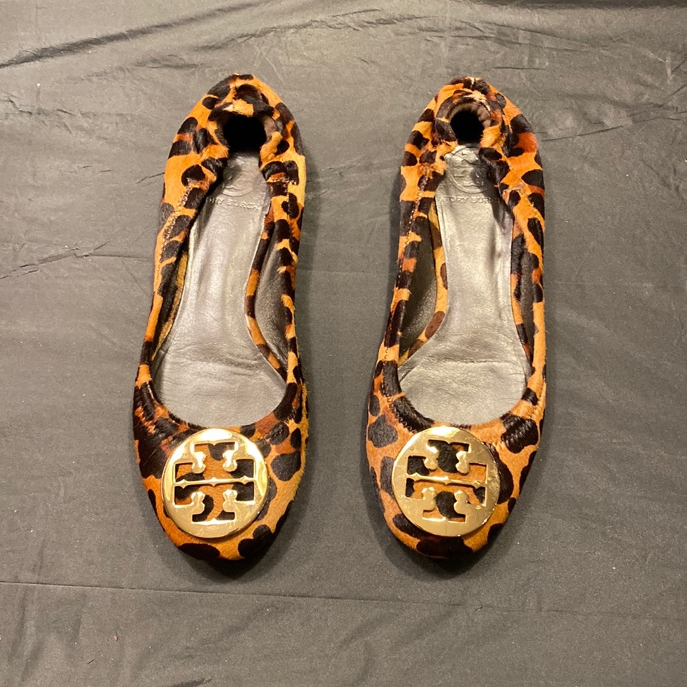 Tory Burch leopard ballet flats